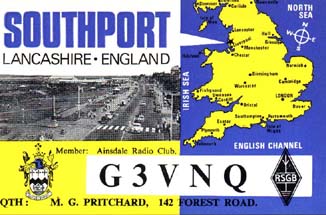 G3VNQ QSL from Southport, England